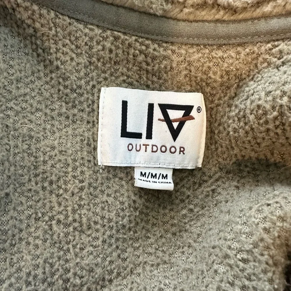 LIV Outdoor Olive / Army Green Sherpa Long Coat - Women